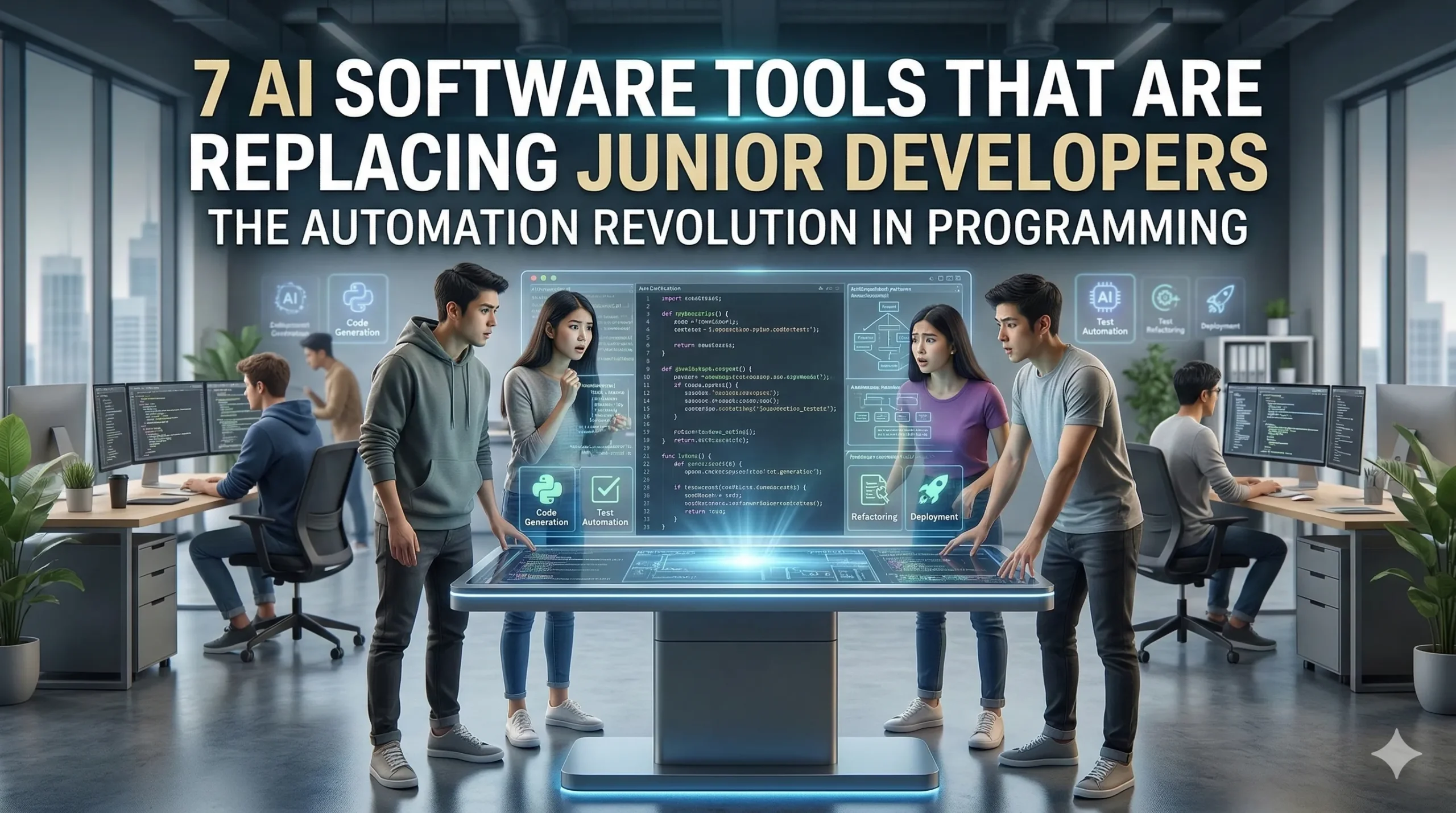 7 AI Software Tools Replacing Junior Developers
