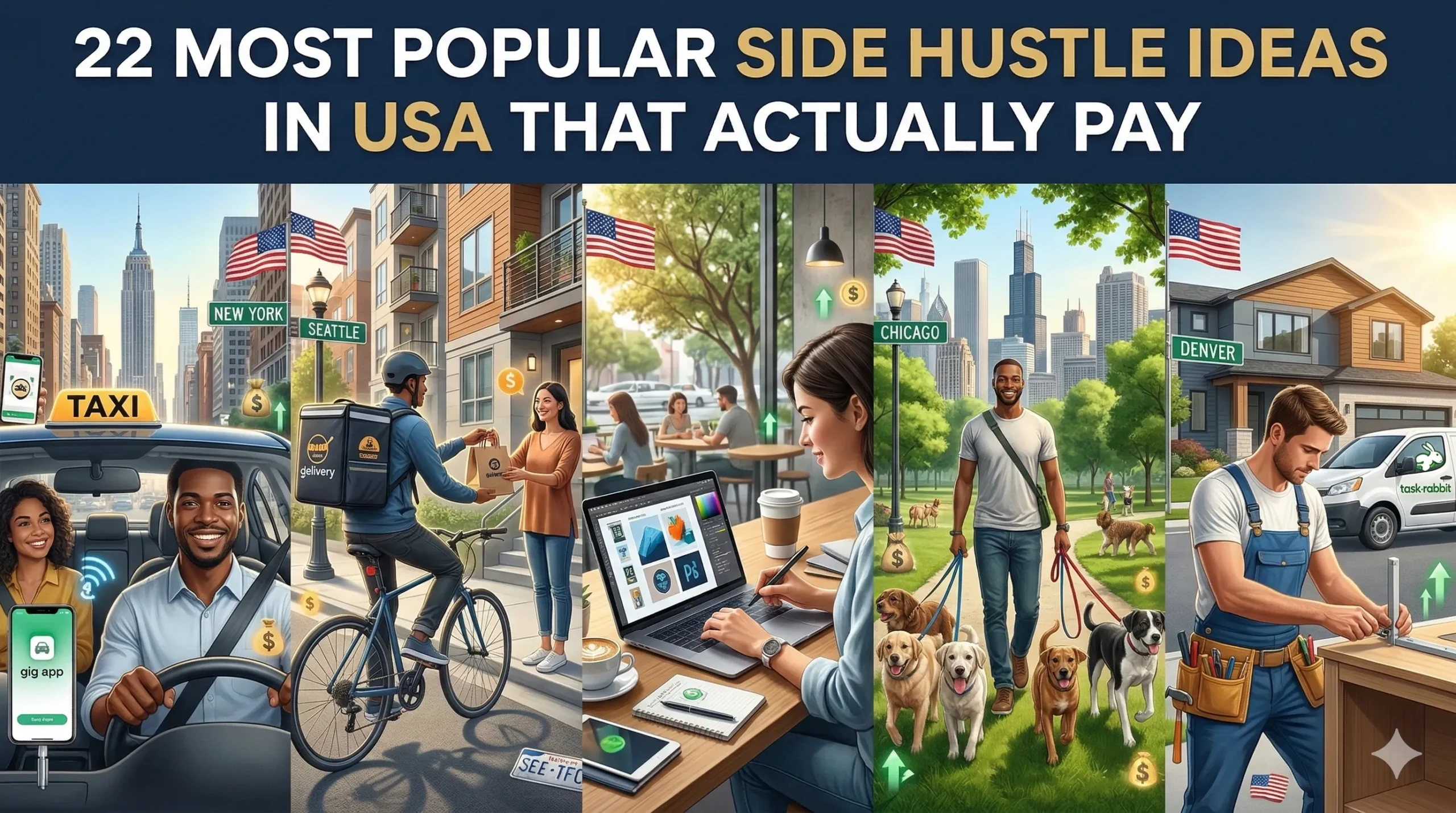 22 Most Popular Side Hustle Ideas in America That Actually Pay