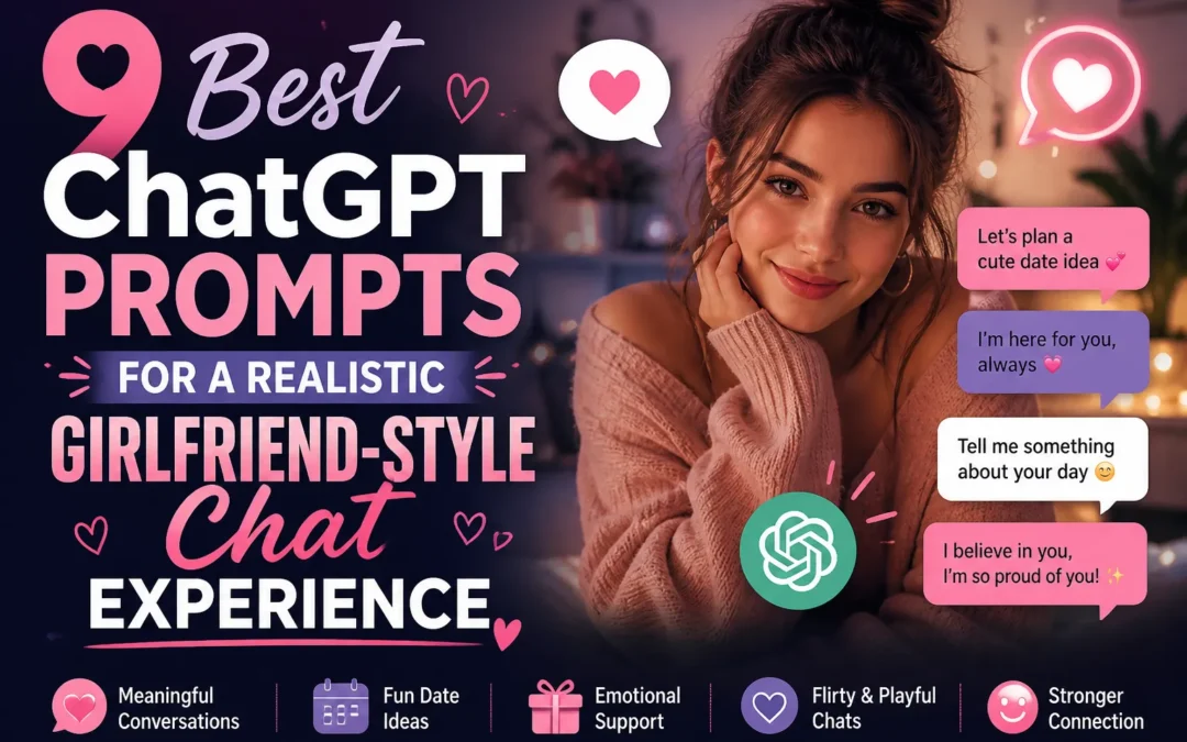 9 Best ChatGPT Prompts for a Realistic Girlfriend-Style Chat Experience