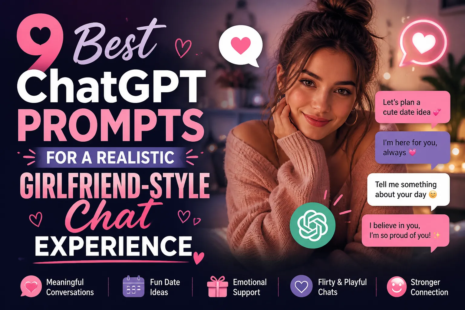 ChatGPT Prompts for a Realistic Girlfriend ChatGPT Prompts for a Realistic Girlfriend
